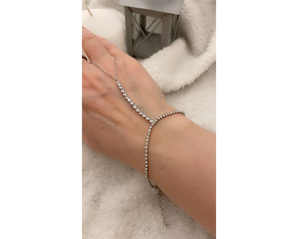 TAŞLI GÜMÜŞ RENK ŞAHMERAN