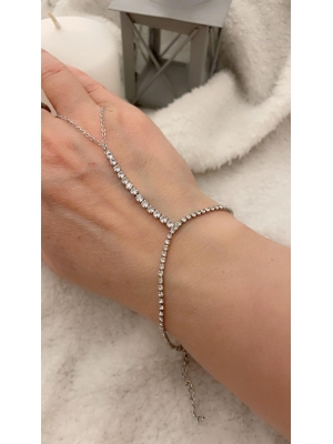 TAŞLI GÜMÜŞ RENK ŞAHMERAN