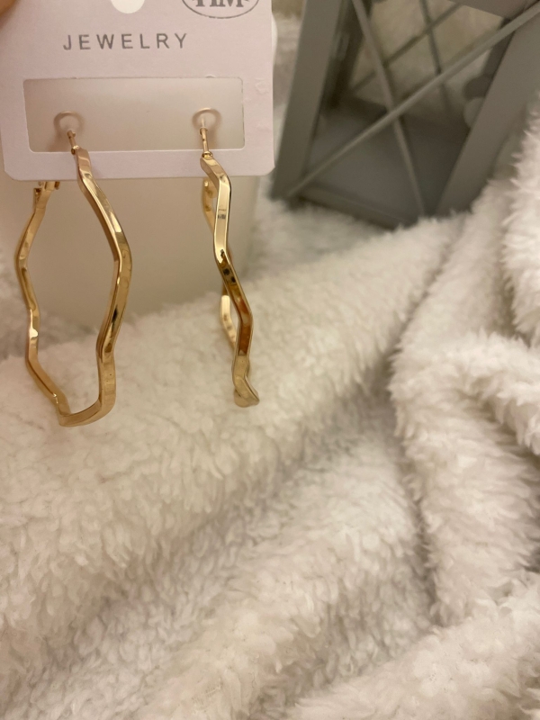 ZİGZAK HALKA KÜPE GOLD