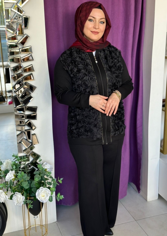 Güllü Takım Fermuarlı 